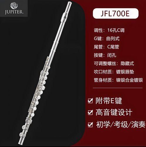 台湾JUPITER杰普特长笛700E 700RE REC 710E 1000RECE键16闭孔