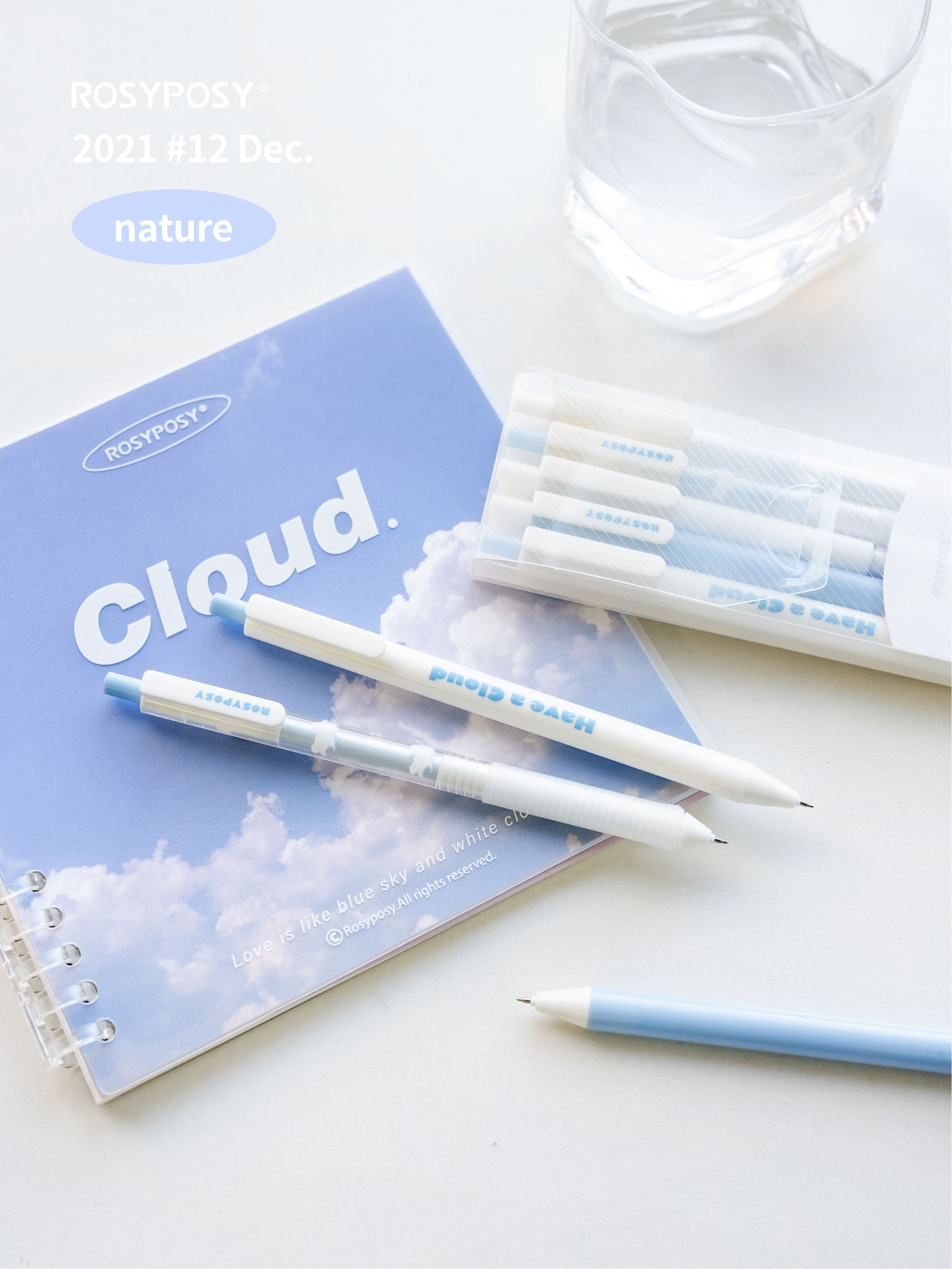 ROSYPOSY按动中性笔ins云高颜值水笔学生考试0.38/0.5mm圆珠黑笔,文具电教/文化用品/商务用品,中性笔,淘宝优惠券,粉丝福利购,淘宝优惠卷