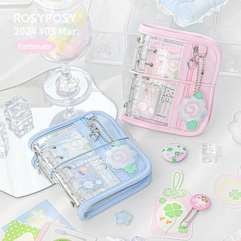 「萌！M5昭和痛本」ROSYPOSY柔设mini鱼饼四叶草小活页手帐ins韩,文具电教/文化用品/商务用品,手帐/日程本/计划本,淘宝优惠券,粉丝福利购,淘宝优惠卷