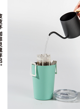 FEELC【双层随行杯】咖啡随行杯双层不锈钢便携波波杯miir保温杯k