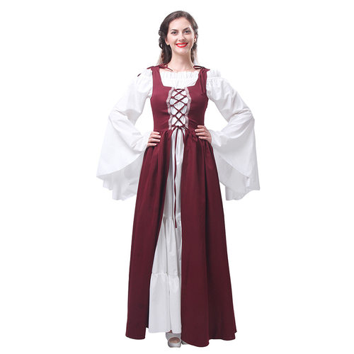 王后服中世纪欧洲少女公主裙