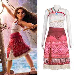 海洋奇缘2莫阿娜公主裙成人万圣节派对cos服Adult Moana Costume