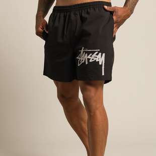 BIG BEACHSHORT斯图西大logo短裤 STOCK TASLON STUSSY 沙滩裤 正品