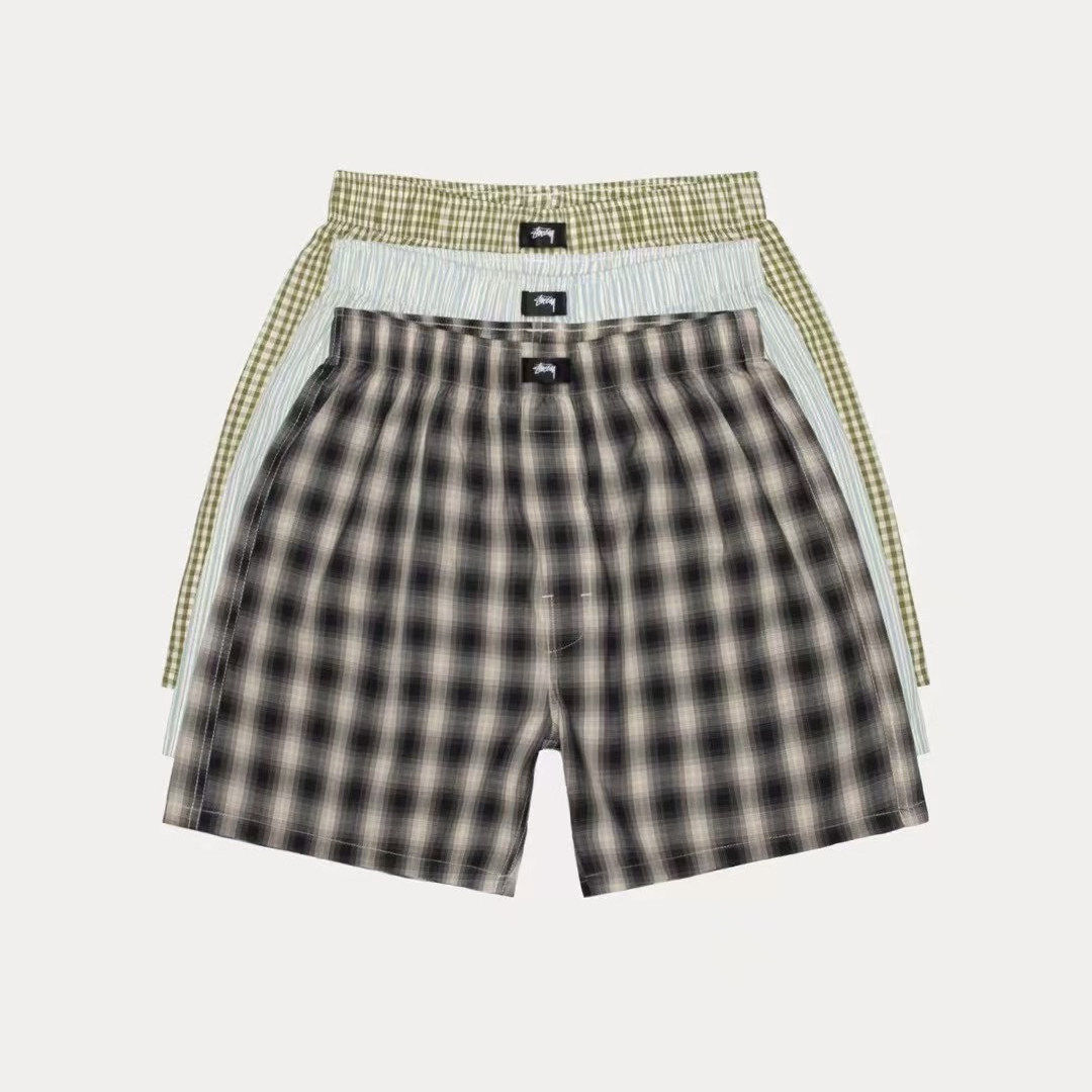STUSSY BOXER SHORTS 3 PACK平角拳击手阿罗裤短裤三条装美式复古