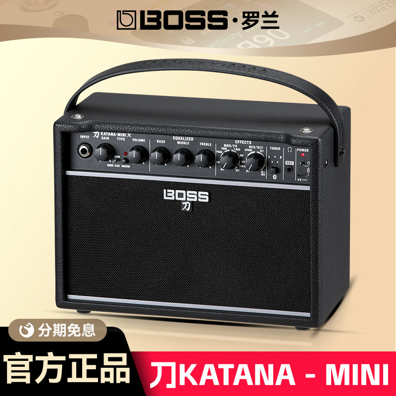 罗兰BOSS刀吉他音箱KATANA MINI便携式摇滚电吉他音响带延迟混响
