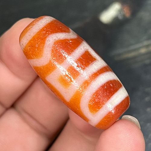 藏传红肉高油息增怀 金刚三眼 虎牙 天地 度母 两眼天珠腰珠顶珠