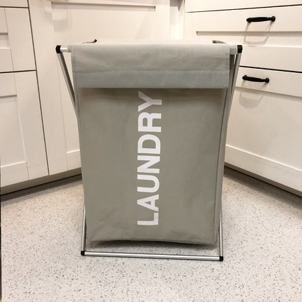 北欧单格布艺折叠家用简约脏衣桶脏衣服收纳筐玩具洗衣篮脏衣篮篓
