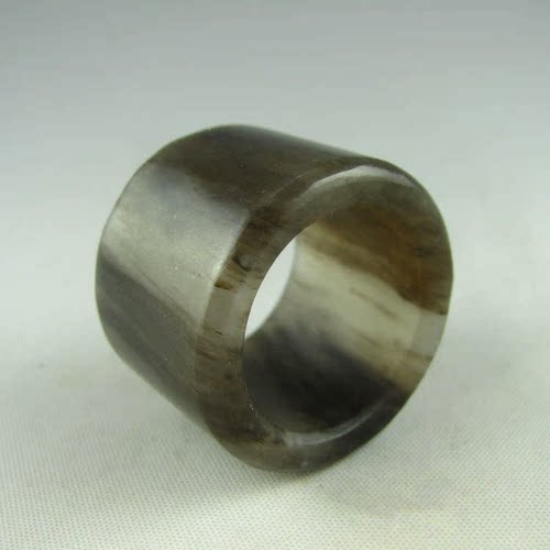 送证书天然独山玉扳指玉石指环