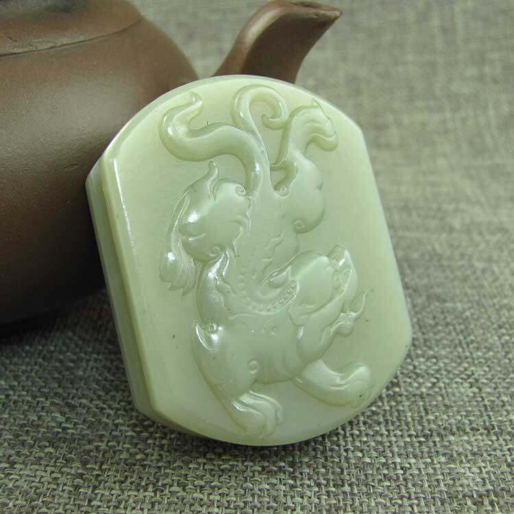 正品送鉴定证书和田玉双尾貔貅皮带玉腰扣腰牌腰佩男士玉器腰挂件