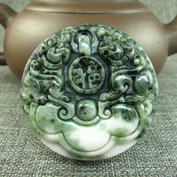 送证书独玉狮子男士皮带扣腰带扣