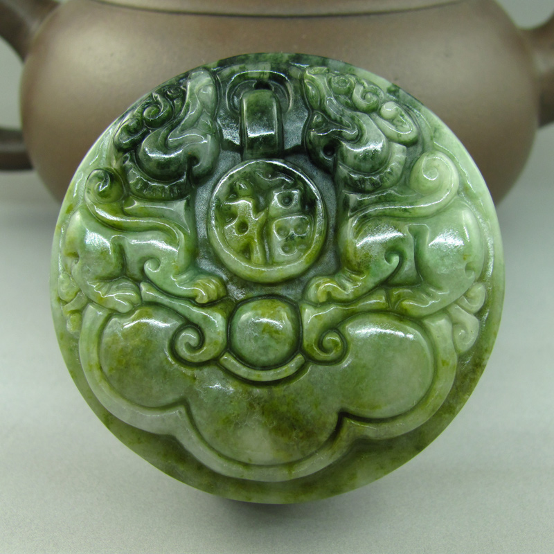 送证书南阳独山玉如意腰扣腰佩