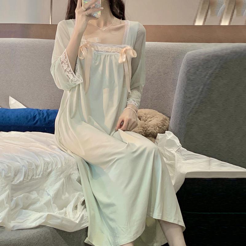 甜美公主薄款长袖睡衣胖mm300斤