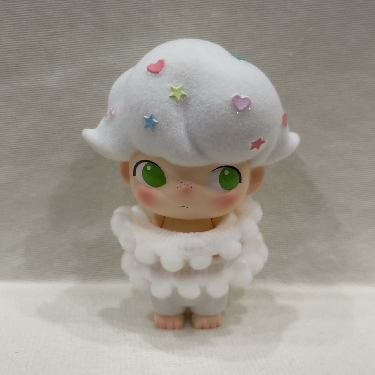 正版泡泡玛特 DIMOO 复刻系列 雪球 毛绒很干净