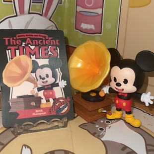 正版盲盒 迪士尼 米奇家族复古时代系列 唱片机