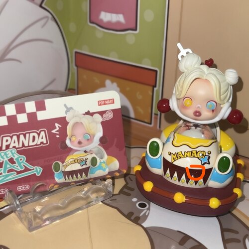 正版盲盒 SKULLPANDA 乐园碰碰车 SkULLPANDA 微瑕