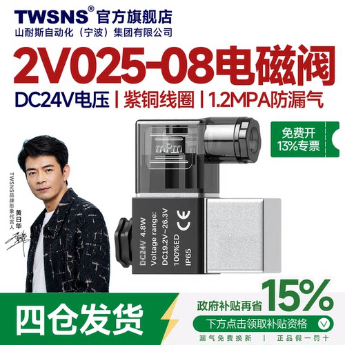 防爆电磁阀2V025-08电压DC24V