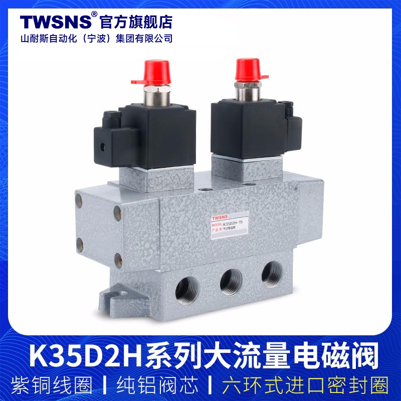 双电控电磁阀两位五通K25D2H