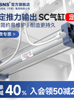 TWSNS台匠山耐斯标准气缸SC32/40/50/63/80/100大推力气缸定制