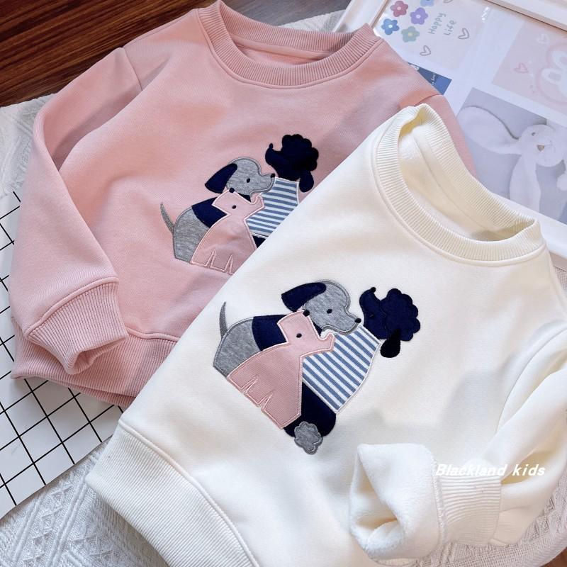 90-150码女童加绒保暖卫衣