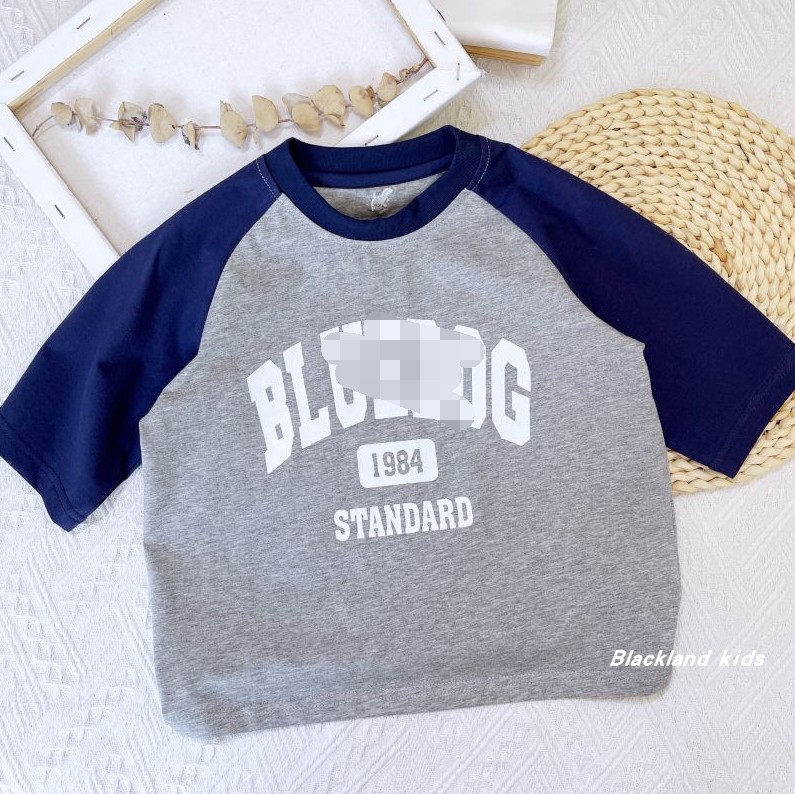 儿童高弹插肩中袖T恤短袖背心