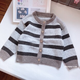 90-150码春秋冬款童装 男童粗线毛衣 儿童女宝开衫保暖针织衫外套