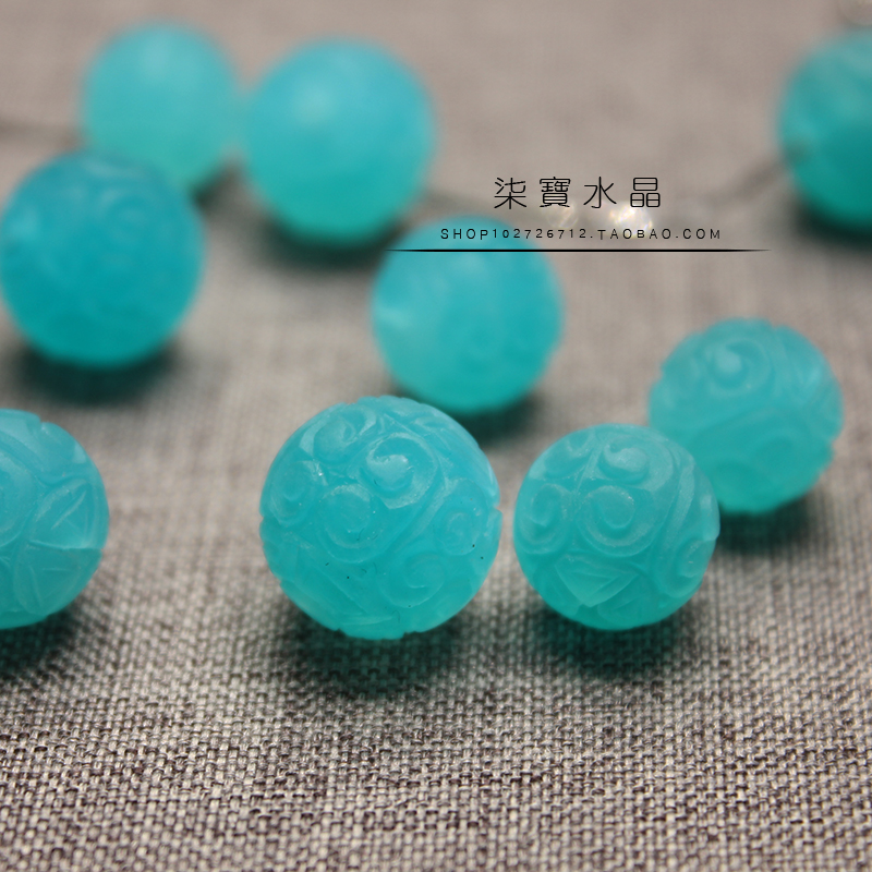 diy天然手串雕刻回纹珠