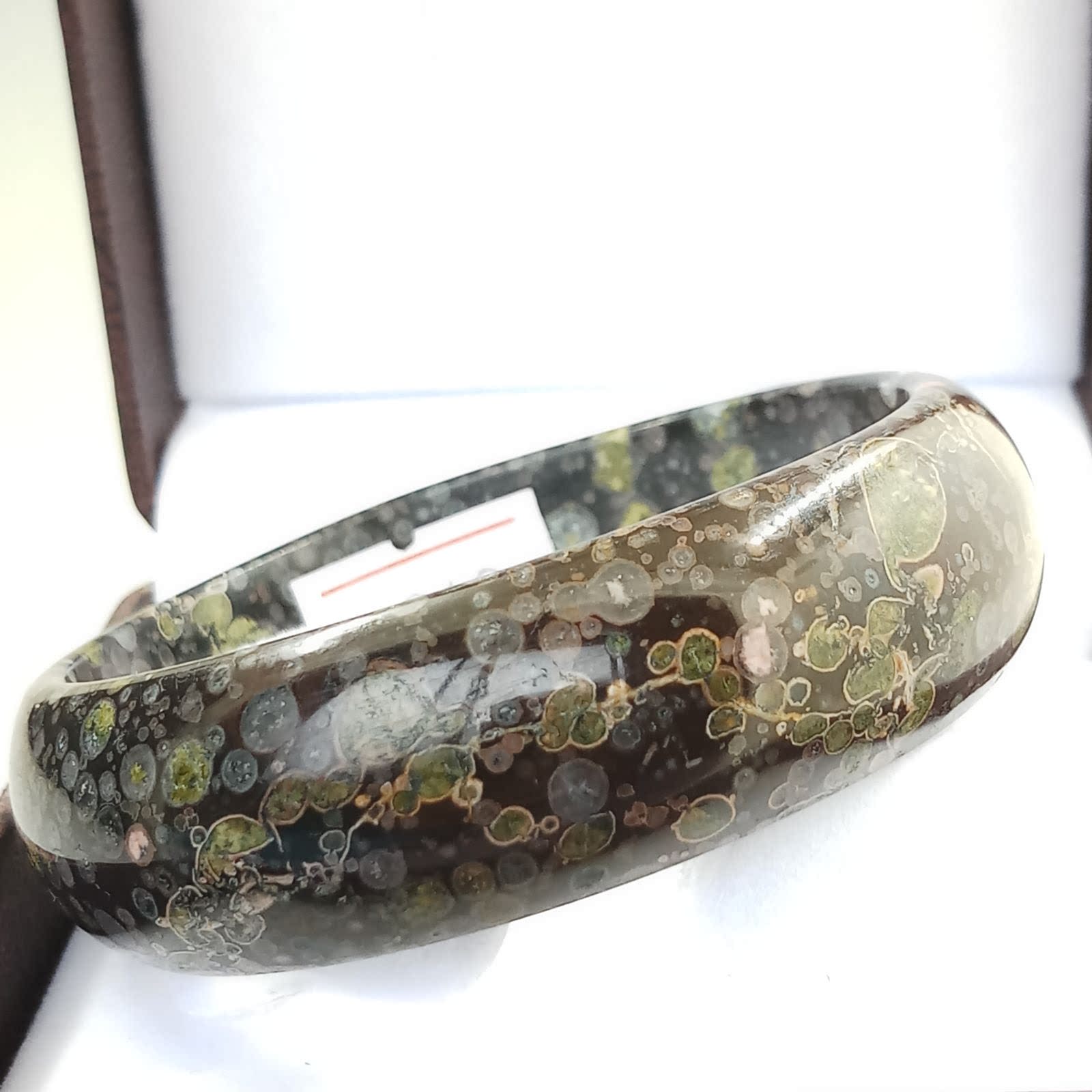 春暖花开洛阳梅花玉镯然玉石手镯桃花粉玛瑙红翡翠绿玉镯58