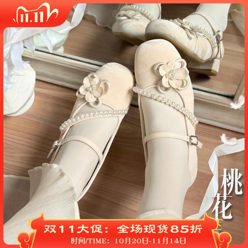 桃花诺原创国风单鞋桃小坞