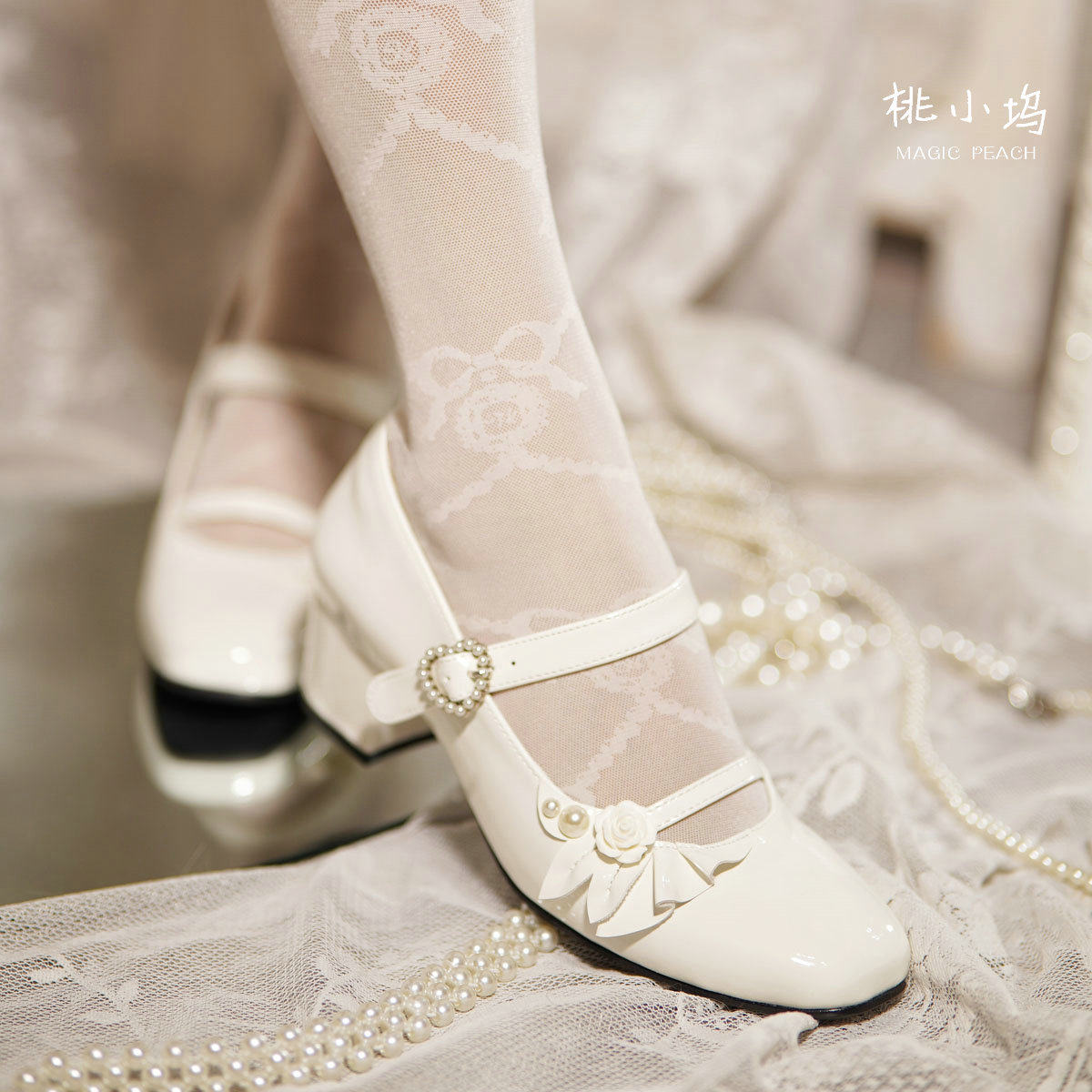 现货玫瑰礼赞原创lo鞋粗跟lolita高跟鞋明星春晚同款红色玛丽珍鞋,女鞋,玛丽珍鞋,淘宝优惠券,粉丝福利购,淘宝优惠卷