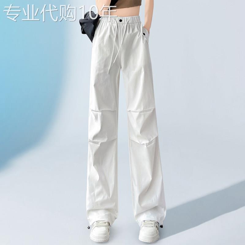 潮牌工装裤女时尚休闲美式直筒阔腿高个子加长登山2026年夏季新款