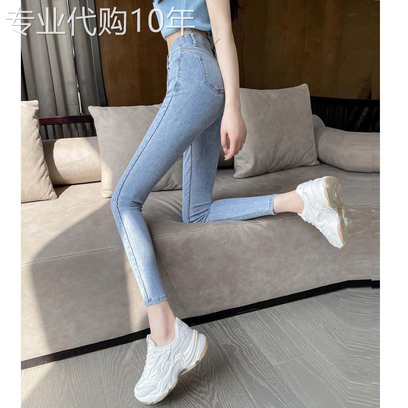 九分牛仔裤女夏季薄款2026新款高腰修身显瘦小个子紧身小脚铅笔裤
