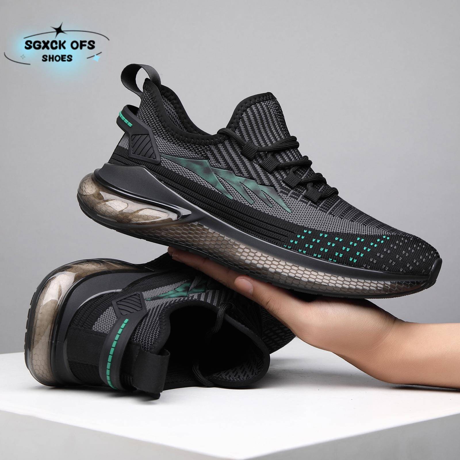 SGXCK OFS~男鞋夏季透气休闲鞋网面鞋运动鞋防臭网鞋薄款爆米花底