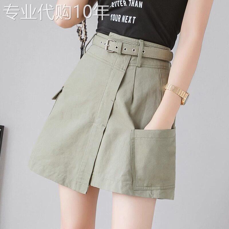 牛仔半身裙女夏季薄款2026新款a字高腰显瘦不规则防走光包臀短裙
