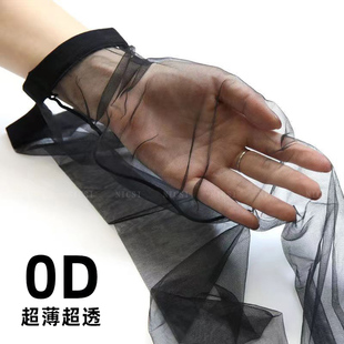 奈丝 高品质隐形全透明薄遮瑕自然裸肤色黑丝光腿 0D超薄丝袜连裤