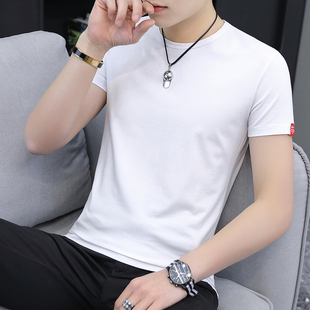 装 春夏男t恤纯白色短袖 圆领打底2026净面半袖 新款 休闲汗0325k 夏装