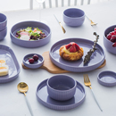 饭碗汤盘一人食多人食配套陶瓷碗盘子家用餐具 创意北欧风碗碟套装