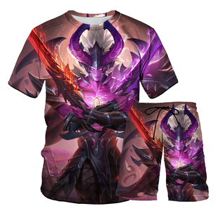 王者荣耀短裤夏季宫本武藏地狱之眼套装直筒裤宿舍开黑套装沙滩裤