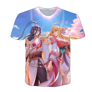 王者荣耀大司命东方月初衣服短袖T恤夏季男女款中学生少年cos上衣