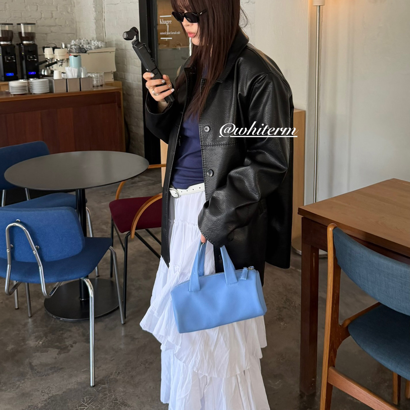 肉肉陈韩版春夏新款圆筒枕头包