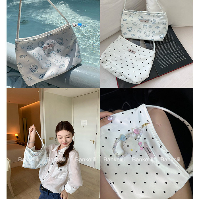 板栗可可Bankelili 夏日kitty 单肩小托特包腋下小方包手提包女