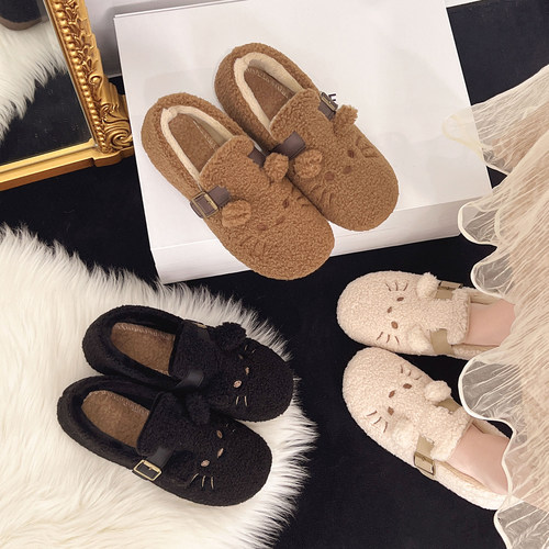 网红棉鞋女冬季新款包跟棉鞋