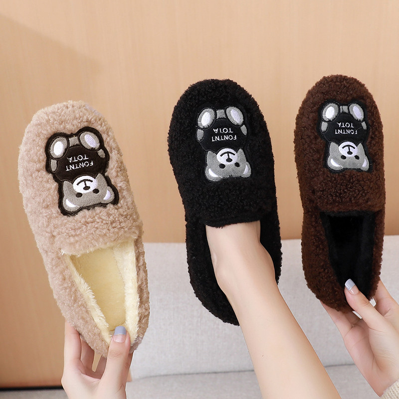 毛绒鞋秋冬新外出女鞋棉鞋加绒加厚软底防滑豆豆鞋韩式百搭网红鞋,女鞋,乐福鞋（豆豆鞋）,淘宝优惠券,粉丝福利购,淘宝优惠卷