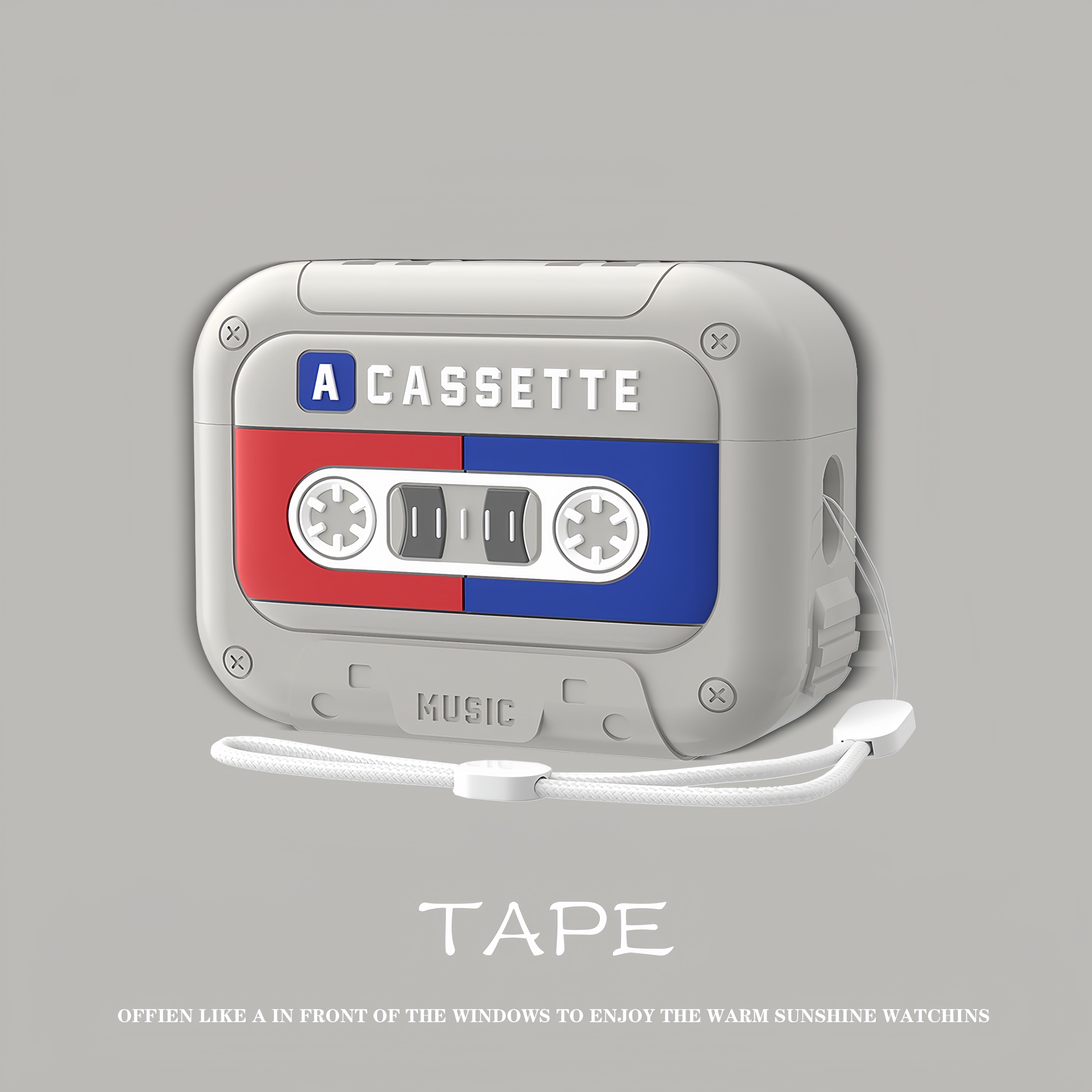 复古磁带airpodspro2保护套硅胶pro蓝牙4代耳机壳airpods4