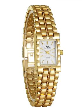 Light Luxuy Reto Gold Rectangle Classic Watches Fo Women