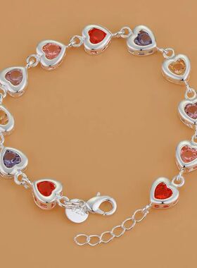 925 Steling Silve Bacelet Heat High Quality Romance Chain