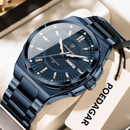 Sport Original Men Clock Quartz Date Week Luxury Man