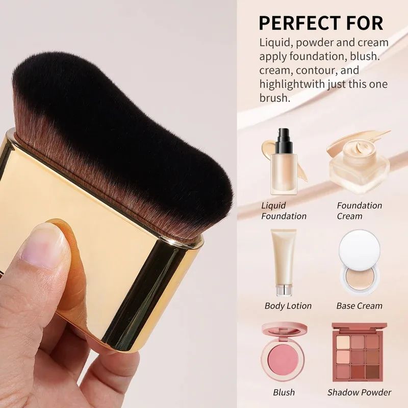 Lage Makeup Bushes fo Contouing Tanning Liquid Foundation