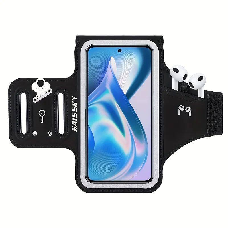 HAISSKY Earphone Holder Running Sport Armband For iPhone 17