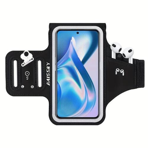HAISSKY Earphone Holder Running Sport Armband For iPhone 17