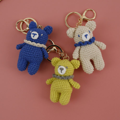 Cartoon Buttocks Bear Hand-woven Doll Weaver Wool Crocheted